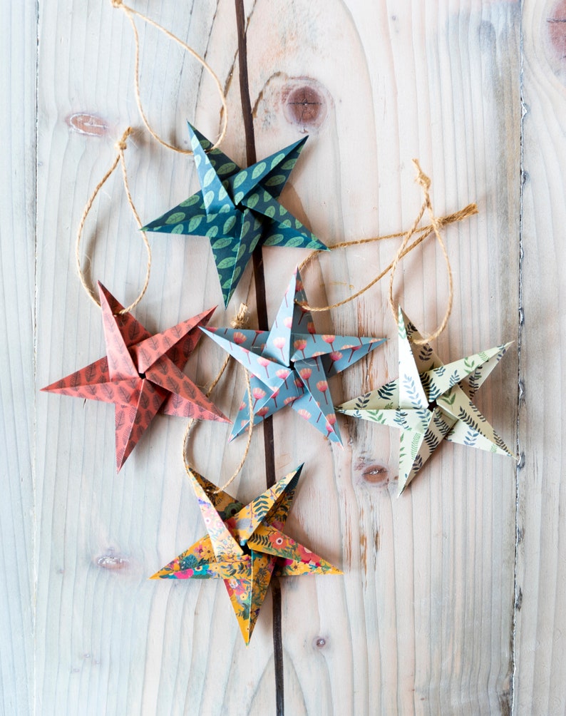 Nordic Origami Star Decoration Tree Hanging Decorative Tree - Etsy