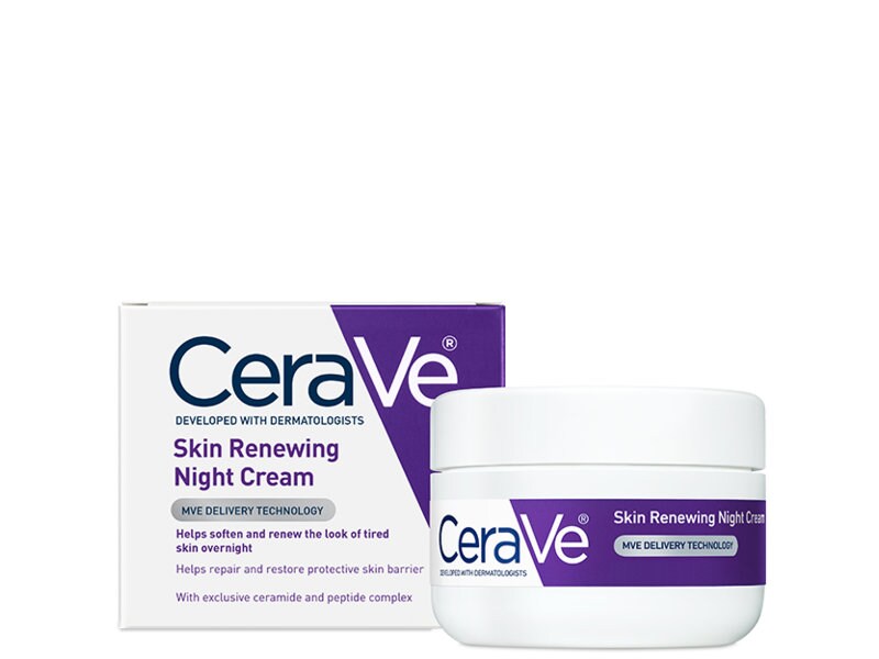 CeraVe Skin Renewing Night Cream Niacinamide Peptide Complex and Hyaluronic Acid Moisturizer for Face 1.7 Ounce ship from new york