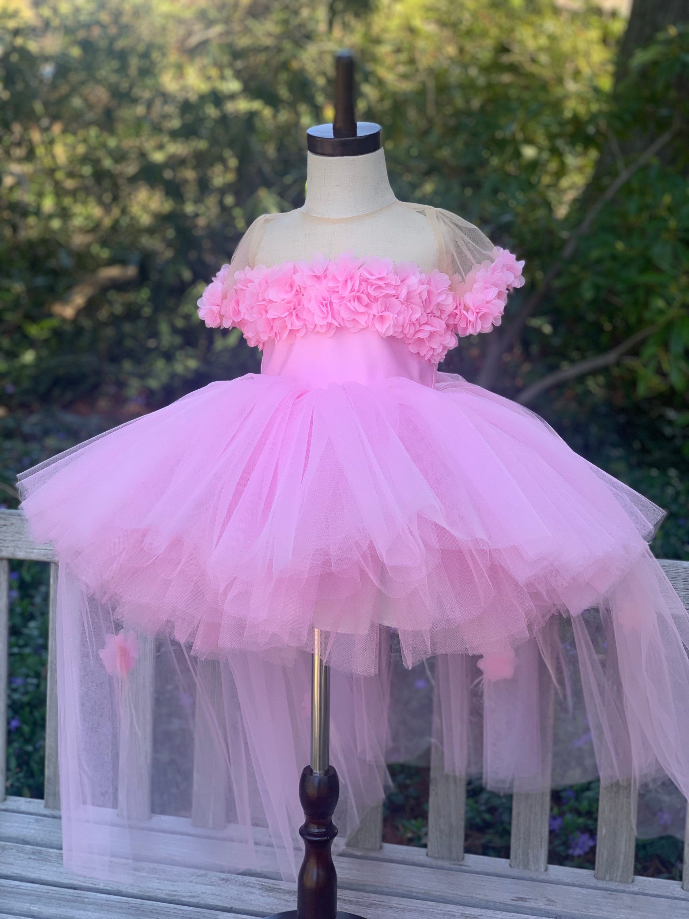 Pink Tulle Baby Girl Dress pink Flower Girl Dress first Birthday Princess Dress puffy Baby Wedding Dress tutu Dress Toddler Party Dress Etsy Canada
