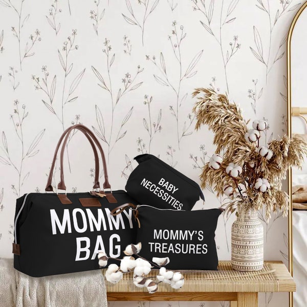 Sac à langer avec 2 organiseurs Grand sac maman pour bébé Sac de voyage pour bébé pour les soins du bébé