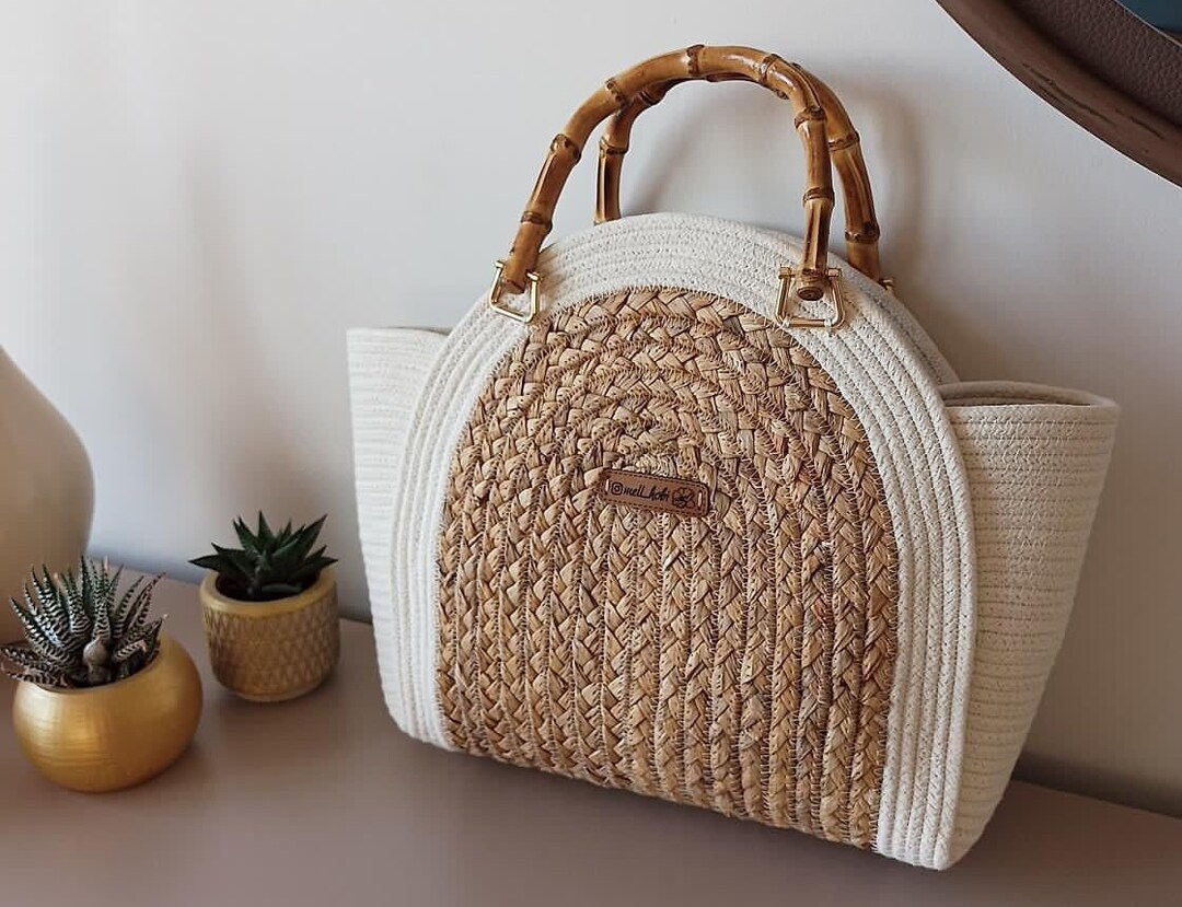 Cotton Rope Woven Bagclutch Bag Evening Bag Handwoven Etsy