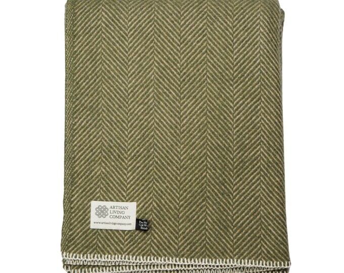 Herringbone Pure Wool Throw Collection main image 1