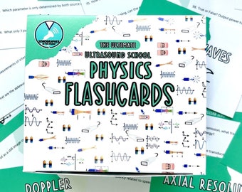 Ultrasound Physics Study Flashcards, SPI Practice test, SPI Exam question, Physics Registry Review, Ultrasound tech, Sonographer Study Guide