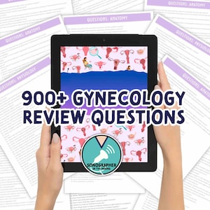 Ultrasound Gynecology Questions, Sonography Study Notes, GYN Exam, Practice Registry Review, Ultrasound tech, Sonographer Study Guide,