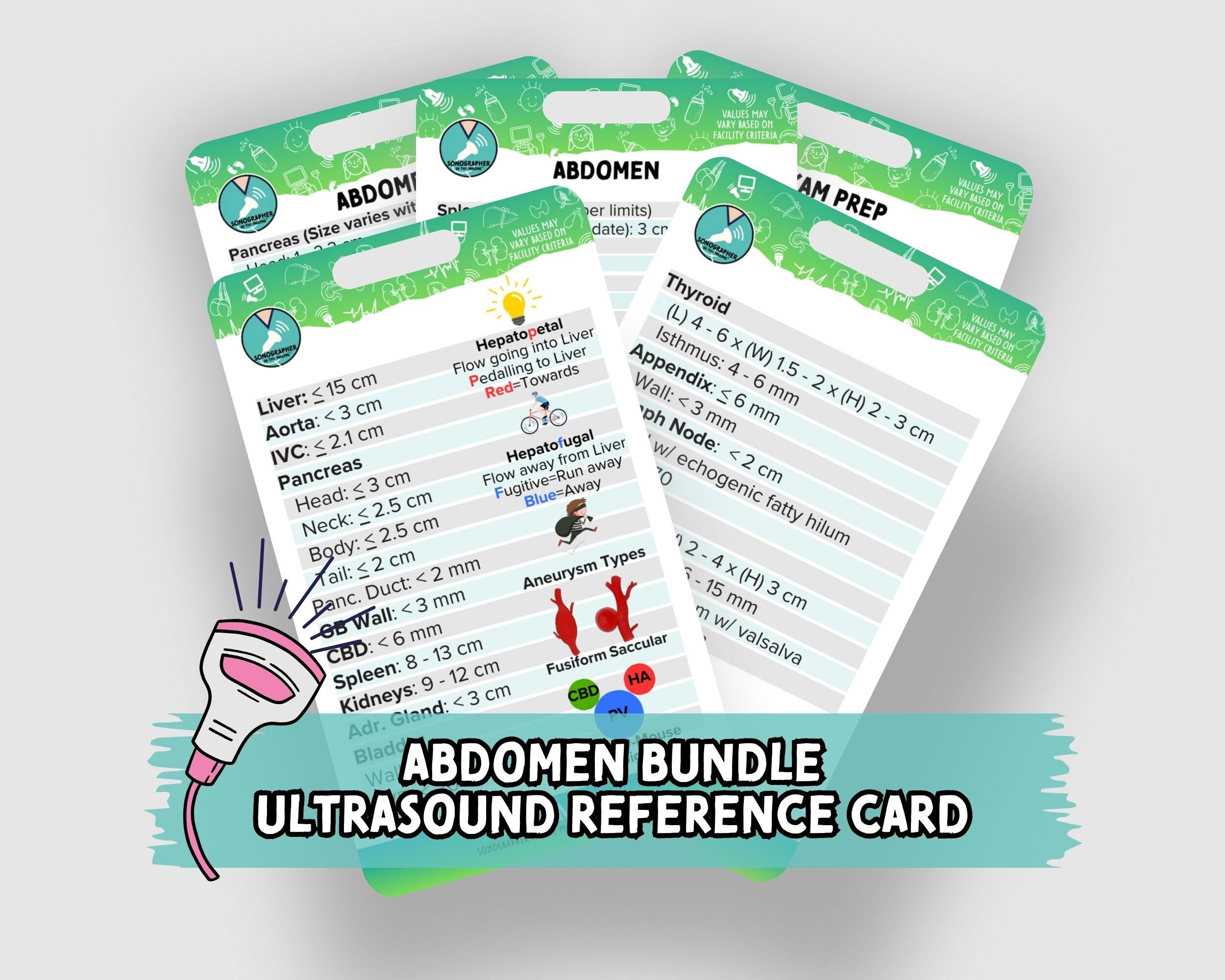 Ultrasound Values Badge Buddy (vascular