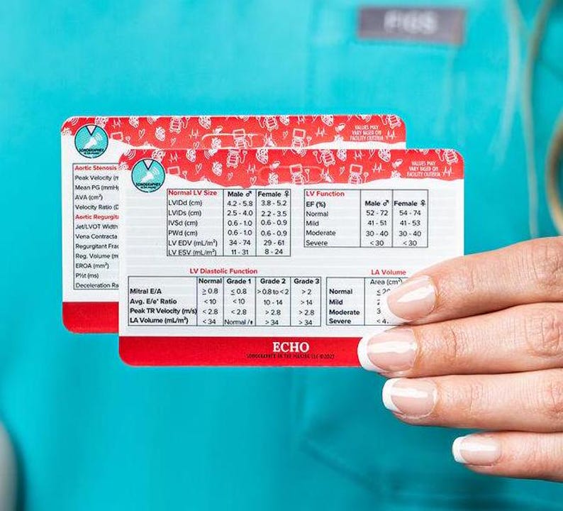 Ultrasound Echo Badge Card, Sonographer Badge Reel Echo Card