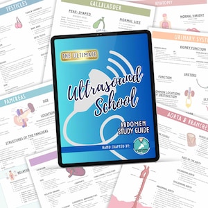 Ultrasound Abdomen Notes, Sonography Student Study Guide, Sonographer Notes, Ultrasound Cheat Sheet, DMS School Notes, Ultrasound Student