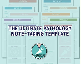 Modello per prendere appunti / Modello per patologia / Ecografia / Note scolastiche per ultrasuoni