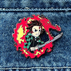 Sun Breathing Slayer | Demon Anime | KNY | Hard Enamel Pin
