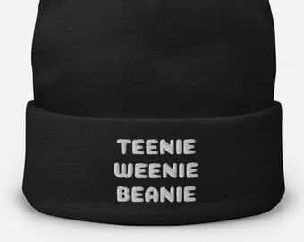 Teenie Weenie Beanie | Jimmy Fallon | Paul Rudd | Humor | Late Night Show | Embroidered Beanie