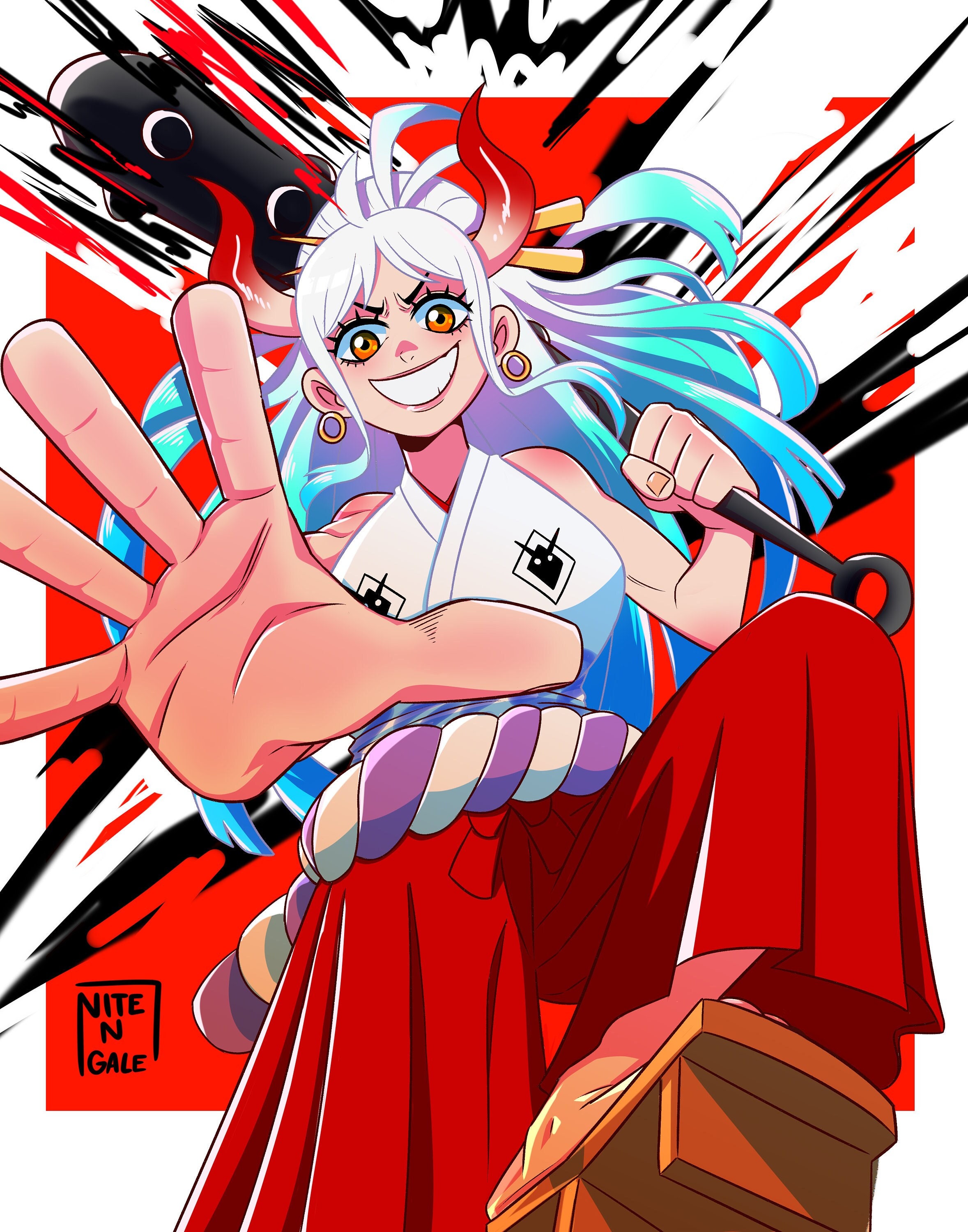 One Piece Yamato Print Anime Poster - Etsy