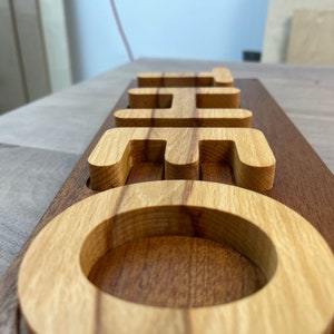 Hölzernes Namenspuzzle für Kleinkind | Holzspielzeug | Personalisiertes Geschenk für Kinder | Holzspielzeug | Erstes Geburtstagsgeschenk | Personalisierte Namen Puzzle