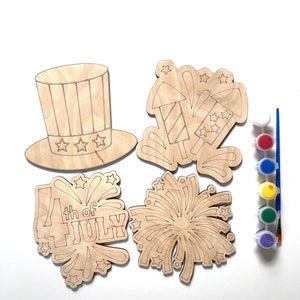 Paint party kit | painting kits | do it yourself | wood paint kit | diy paint kit| diy craft kit | 4th of July | paint your own | diy