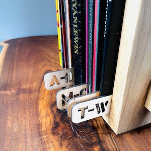 Record album alphabet divider | LP divider | vinyl Record divider | wooden vinyl record divider | vinyl record divider and organizer | A-Z