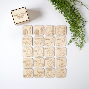 Memory Game | Memory Game for kids | Wood Matching Game | Wooden Matching Game | Montessori Matching Game | Kid Memory Game