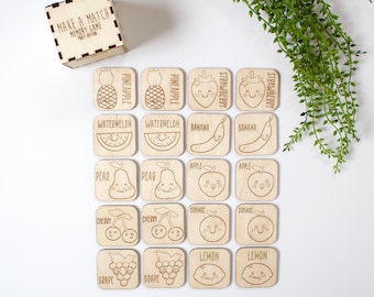 Memory Game | Memory Game for kids | Wood Matching Game | Wooden Matching Game | Montessori Matching Game | Kid Memory Game