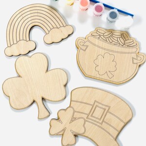Paint party kit | painting kits | do it yourself | wood paint kit | diy paint kit| diy craft kit | st Patrick’s day | paint your own | diy