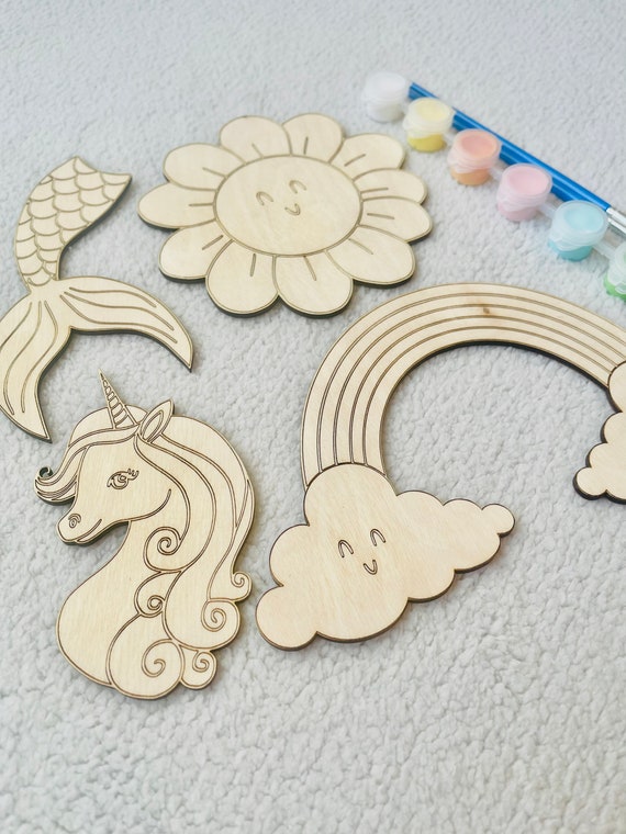 DIY Wood Paint Kit for Kids DIY Paint Set Gift for Kids Etsy