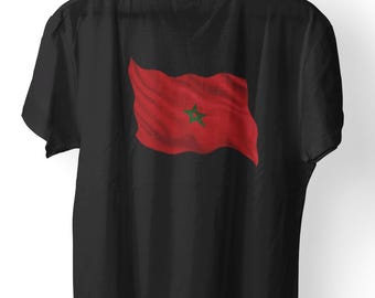 Morocco Flag Shirt, Moroccan Flag Shirt, Moroccan Flag T-Shirt, Morocco Flag T-Shirt, Morocco Flag T Shirt, Moroccan Flag TShirt Morocco Tee