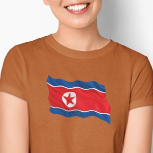 North Korea Flag Shirt, North Korea Flag T-Shirt, North Korea Flag TShirt, North Korea Flag T Shirt, North Korean Country Flag Shirt Tee