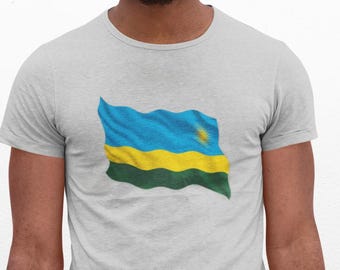 Rwanda Flag Shirt, Rwandan Flag T-Shirt, Rwandese Flag T Shirt, Rwanda Flag TShirt, Rwanda Flag T-Shirt, Country Patriotic Tee Shirt Gift
