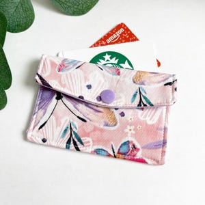 Monedero con broche, monedero de tela, monedero, monedero con broche, minicartera, minicartera de tela, tarjetero, monedero de algodón