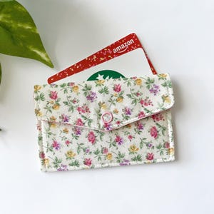 Monedero con broche, monedero de tela, monedero, monedero con broche, minicartera, minicartera de tela, tarjetero, monedero de algodón