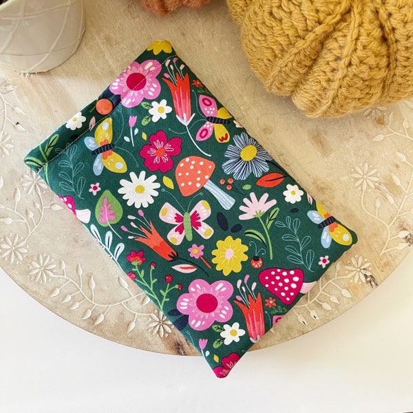 Padded Kindle Sleeve with Snap | Book Lover Gift | E-Reader Cover | Case for Kindle | Bookish Gift | Kindle Paperwhite Cover | Kindle Sleeve