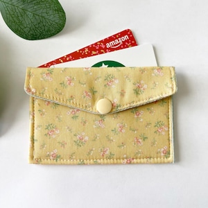 Monedero con broche, monedero de tela, monedero, monedero con broche, minicartera, minicartera de tela, tarjetero, monedero de algodón