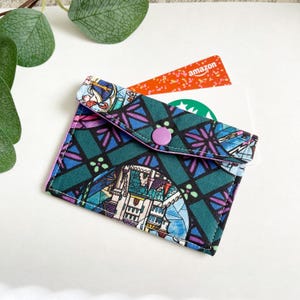 Monedero con broche, monedero de tela, monedero, monedero con broche, minicartera, minicartera de tela, tarjetero, monedero de algodón