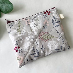 Cartera acolchada con llavero, cartera con cremallera, cartera pequeña con cremallera, monedero, monedero, monedero, tarjetero, tarjetero para identificación