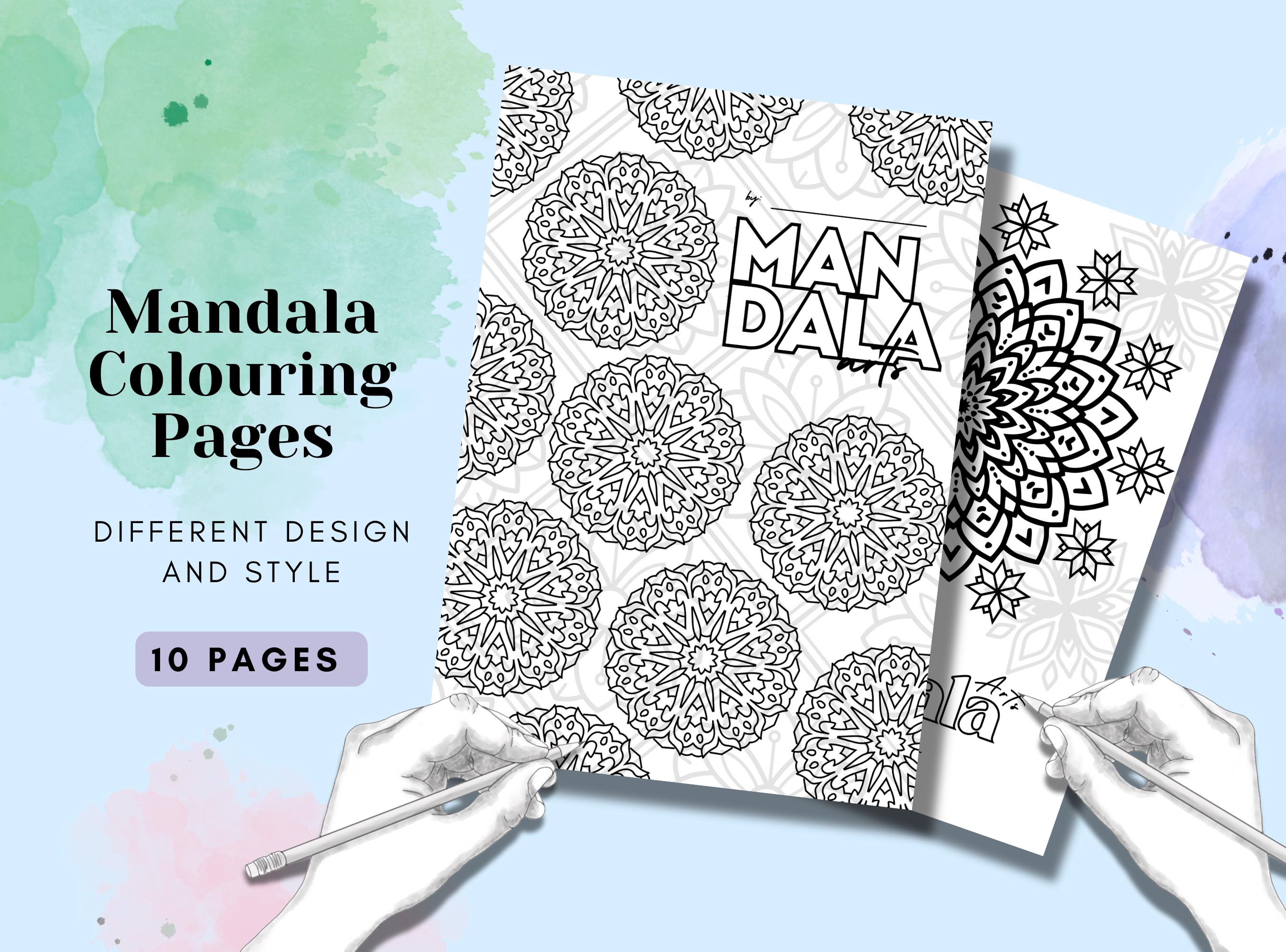 Adult Coloring Pages, Printable Mandala Pages, Mandala Coloring Pages
