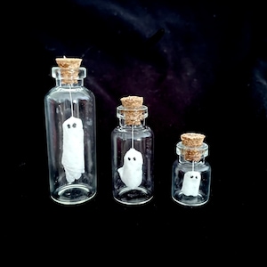 Ghost in a Jar, Ghost in a Bottle, Pet Ghost, Adopt a Ghost, Ghosties, Halloween Decor, Ghost Decor, Tiny Ghost, Mini Ghost, Ghost Friend