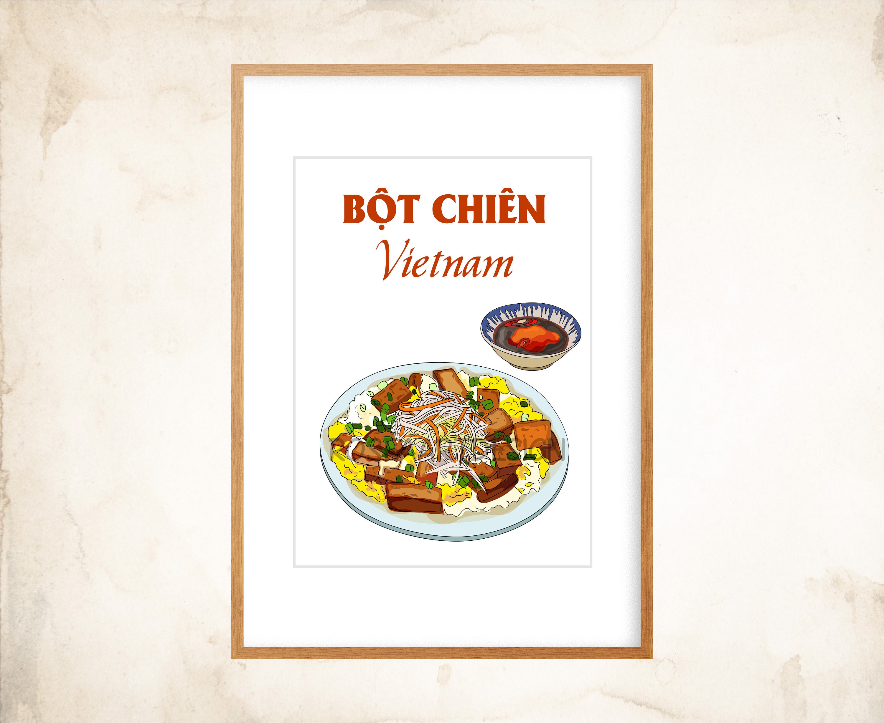 Bot Chien Vietnam Poster: Vietnamese Food Art (instant Download) - Etsy