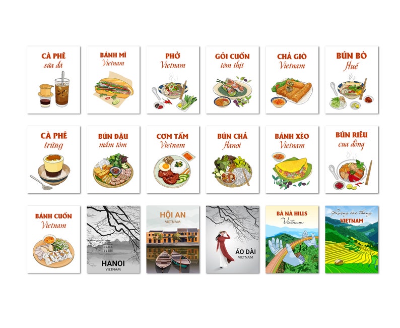 Bun Cha Hanoi Poster: Vietnamese Food Wall Art (Printable) image 7