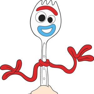 Forky SVG, toy story files, cricut files, layered cut, woody and buzz, zero forks given, for shirts, decals