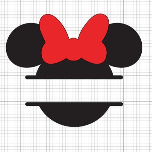 minnie monogram svg, cricut files, minnie mouse svg, minnie bow svg, for shirt svg, for badge reels, cricut svg, svgs