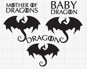 Mother Of Dragons Svg Mama Mini Shirts Dragons Funny Mom Svg Family Shirts Instant Download Svg Files For Cricut