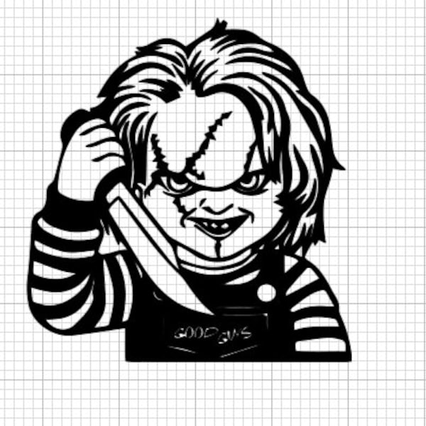 chucky svg, halloween svg, scary svg, creepy svg, cricut file, svg, evil svg, horror svg