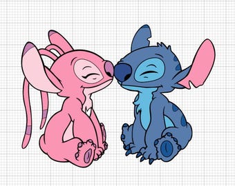Stiche und Engel svg, Stiche svg, Engel svg, Stich und Engel png, png Datei, svg Datei, Cricut Datei, für Shirts, für Abziehbilder, Layered svg