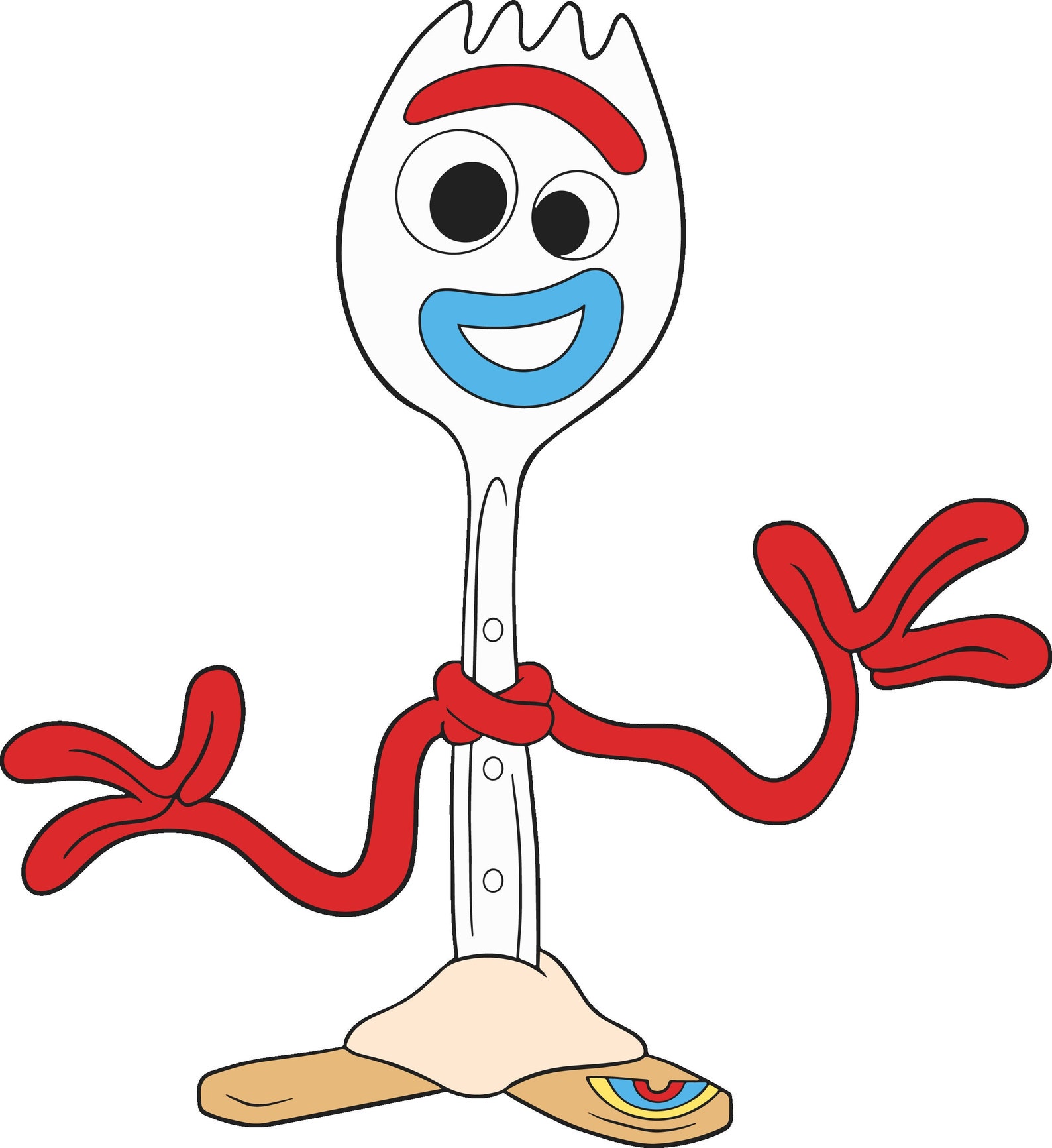 Forky SVG, Toy Story Files, Cricut Files, Layered Cut, Woody and Buzz ...