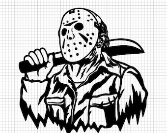 jason svg, halloween svg, scary svg, creepy svg, cricut file, svg, evil svg, horror svg, freddy vs jason svg