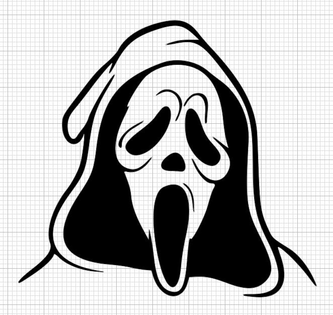 melted Ghost face, Scream movie, extra scary Sticker for Sale by Dolphi-s