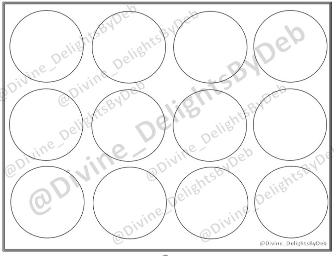 Sandwich Cookie Template Etsy