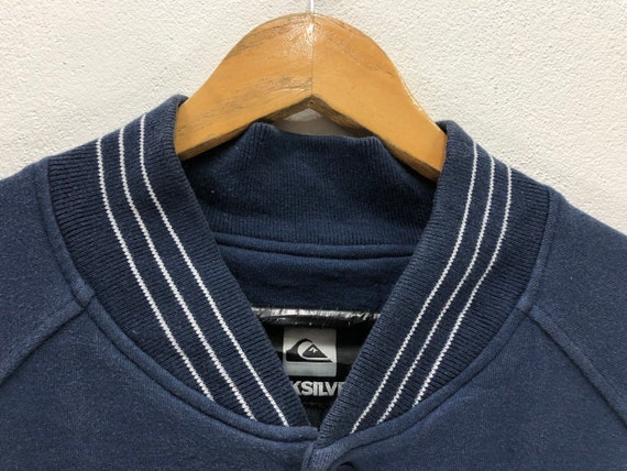 Vintage Quiksilver Varsity Button Jacket Sweatshi… - image 7