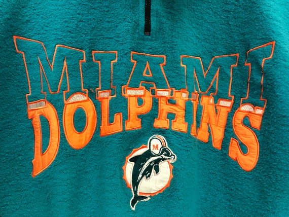 Vintage Miami Dolphin Football Team NFL Fleece Sw… - image 3