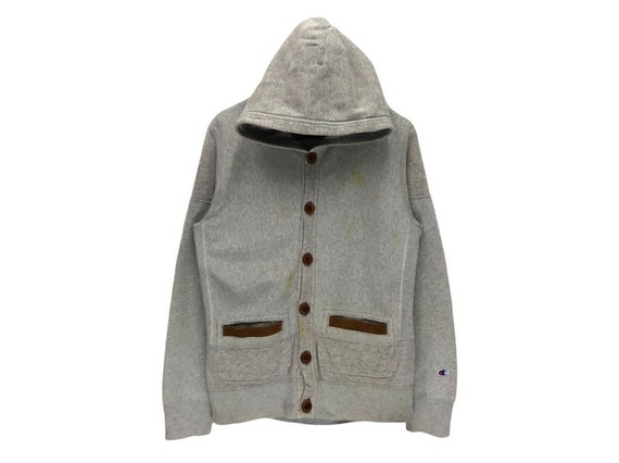 Champion sweater grey mens leather online