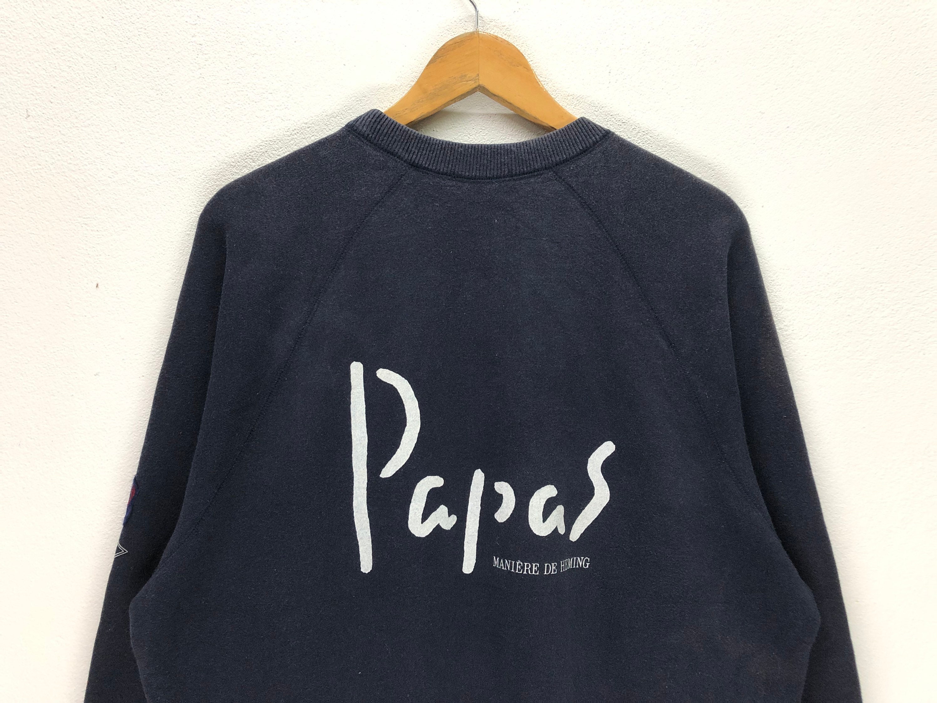 【期間限定】 Vintage Papas Sweatshirt Logo Big Papas Brand Japanese トップス