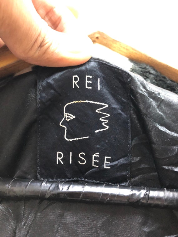 Vintage Rei Risee Cow Zebra Pattern Fur Jacket Re… - image 7