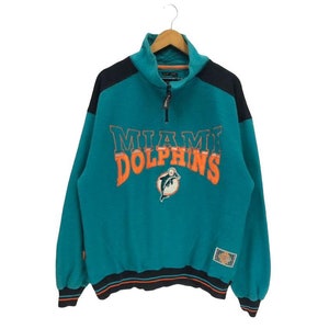 Vintage Miami Dolphin Football Team NFL Fleece Sweatshirt Miami Dolphin Jumper Crewneck